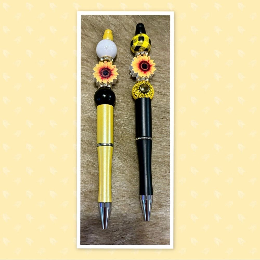 Sunflower Embellished Pens (2)